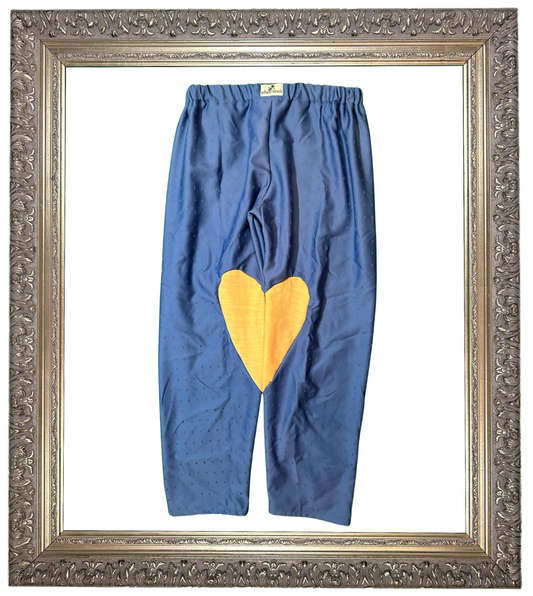 Blue/Yellow Heart Pant