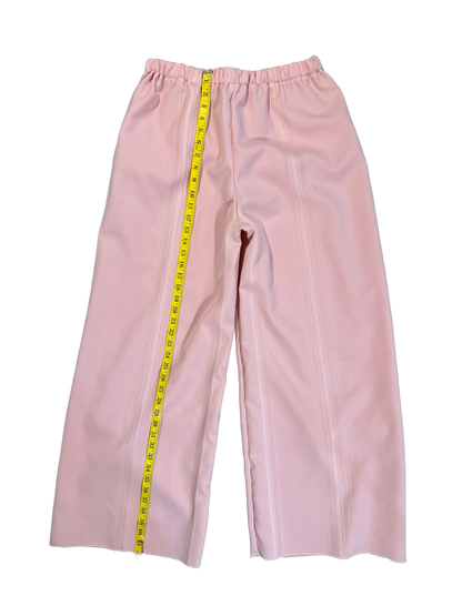 Pink Canvas Wide-legged Pant