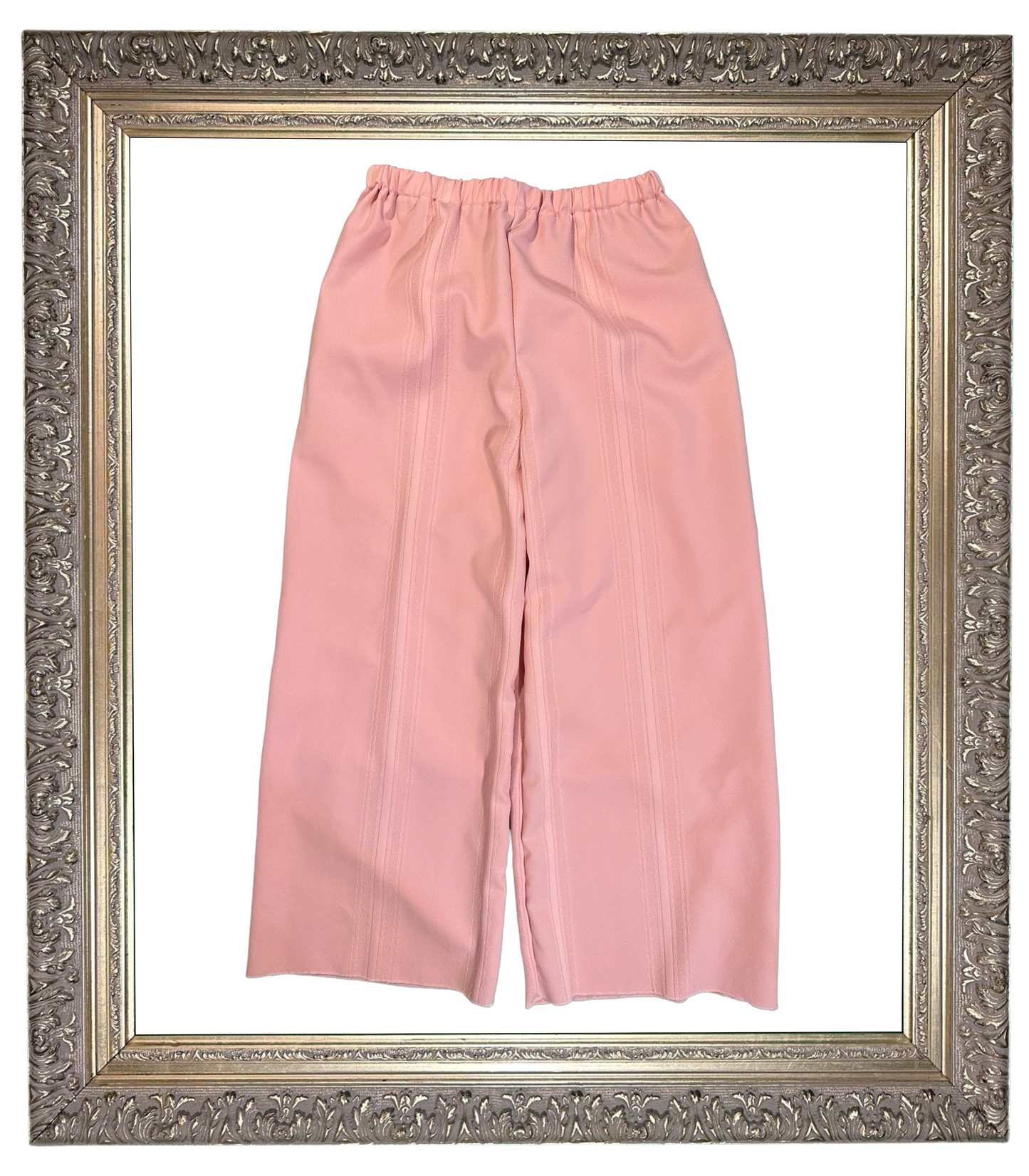 Pink Canvas Wide-legged Pant