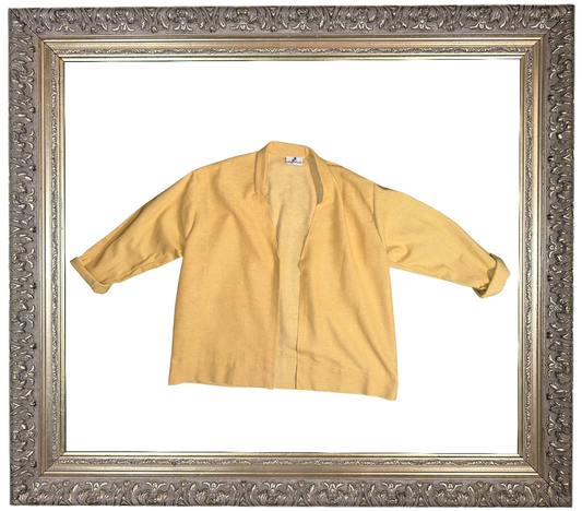 Drape Front Cardigan "YELLOW"